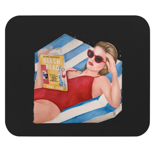 Discover Beach Read by Emily Henry book Mouse Pads | Super soft cotton bookish Mouse Pads