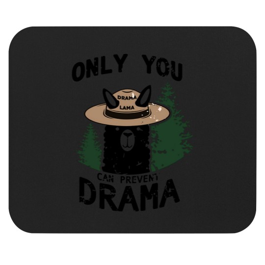 Discover Only You Can Avoid the Drama, Llama Smokey Parody, Llama Super Soft Mouse Pads