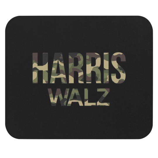 Discover Kamala Harris Walz Election 2024 Mouse Pads, Camouflage, Hunters white