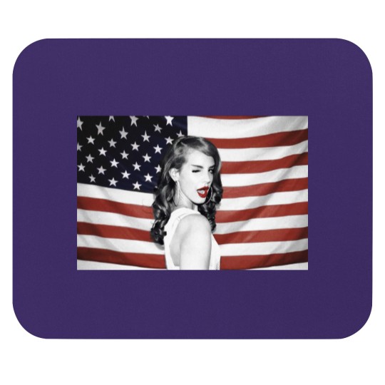 Discover Lana Del Rey American Flag Hipster Dope Mens Mouse Pads