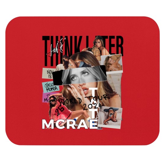 Discover Tate Mcrae Mouse Pads, Think Later World Tour 2024 Mouse Pads