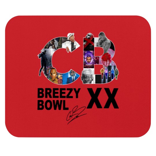Discover Breezy Bowl XX Mouse Pads, Chris Brown Breezy Bowl XX Tour Mouse Pads