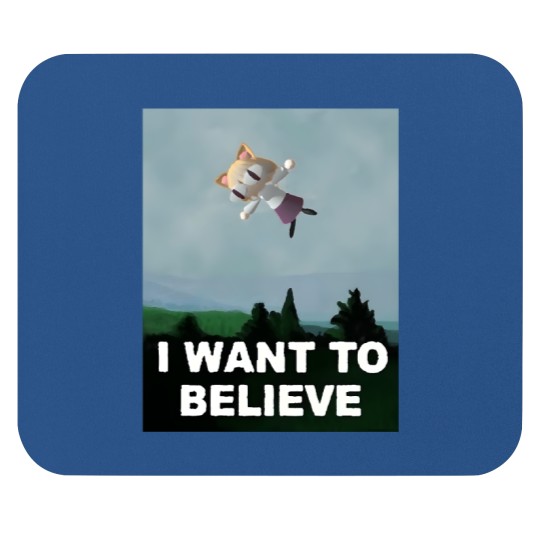Discover Neco-Arc I Want To Believe Mouse Pads