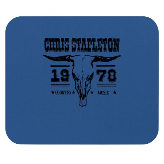 Discover Chris Stapleton ESTD 1978 Mouse Pads, Chris Stapleton Bullhead