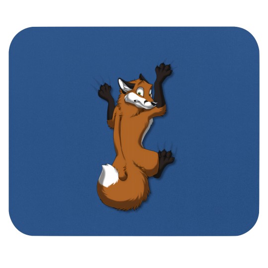 Discover Clinging Red Fox Mouse Pads
