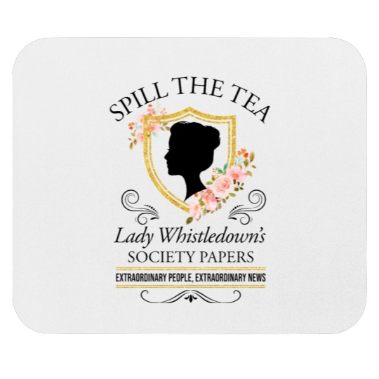 Discover Bridgerto n Spill The Tea Lady Whistledown's Society Papers floral Mouse Pads