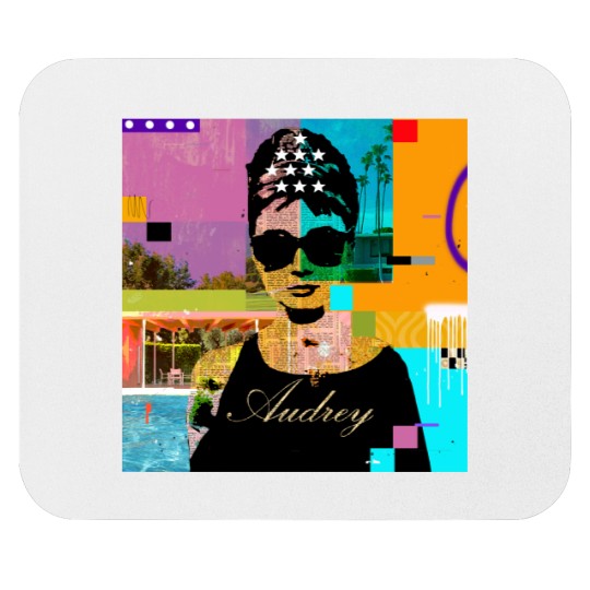 Discover Audrey Hepburn Script Mouse Pads
