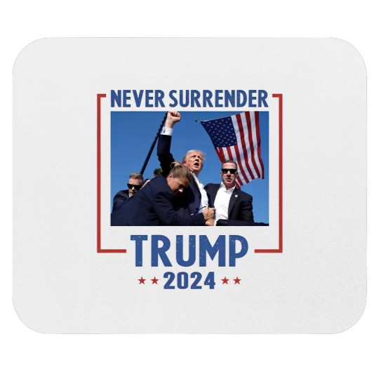 Discover Trump 2024 Never Surrender Mouse Pad