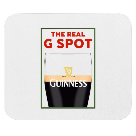 Discover Guinness Vintage Mouse Pads, Split the G, Funny Mouse Pads