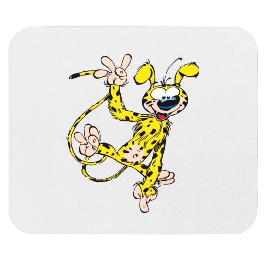 Discover Marsupilami waving Mouse Pads
