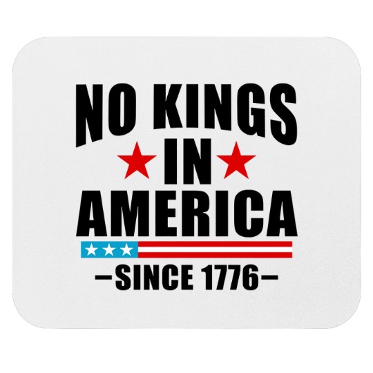 Discover No Kings in America Mouse Pads Anti-Trump, Protest Mouse Pads Democracy Mouse Pads Protest Gift for Anti-MAGA Patriotic Mouse Pads We The People No Kings In America