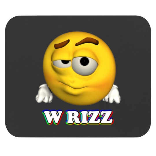 Discover w rizz cursed emoji0 Mouse Pads