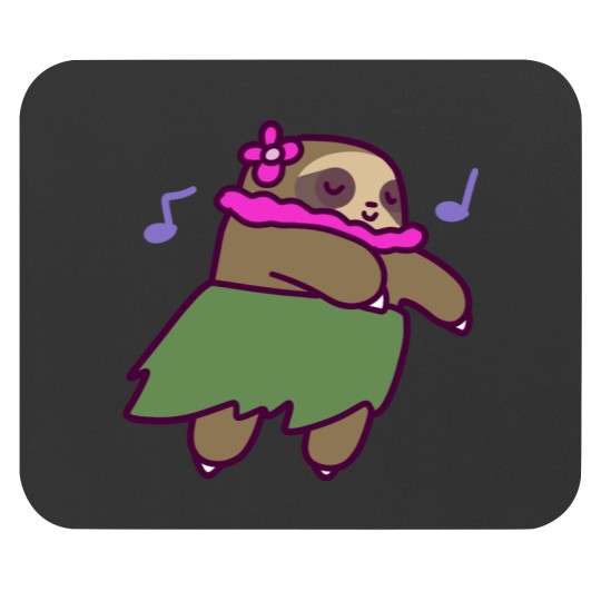 Discover Cute Hula Sloth Mouse Pads