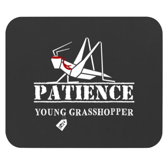 Discover Patience Young Grasshopper Mouse Pads
