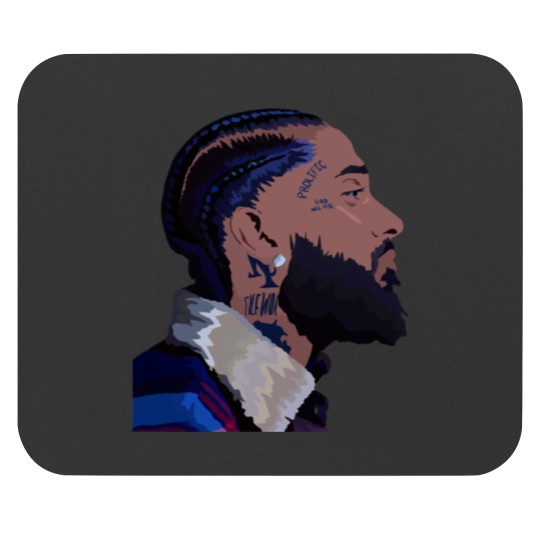 Discover Nipsey  Side Profile With Eye Sticker Mouse Pads