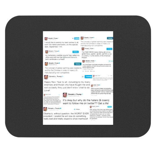 Discover Tweets of Trump-Merchandise Mouse Pads