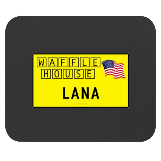 Discover Lana Del Rey Waffle House Name Tag Mouse Pads