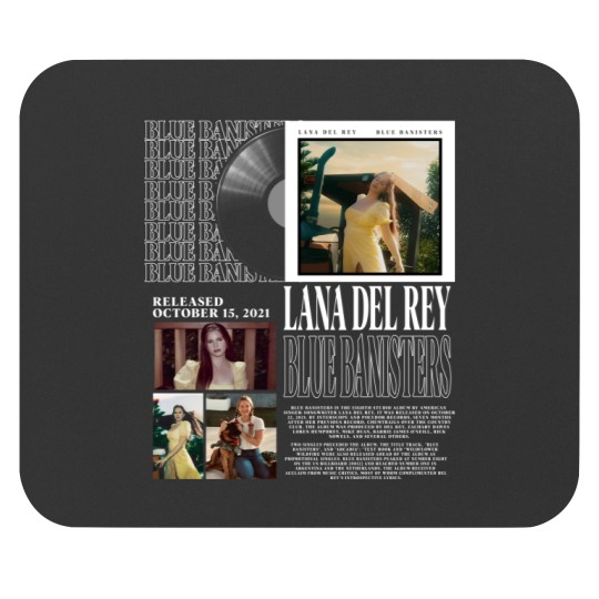 Discover Limited Lana Del Rey Mouse Pads, Vintage Lana Del Rey Album Mouse Pads
