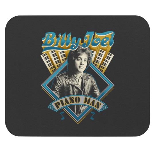 Discover Billy Joel 'Piano Man' (Black) Mouse Pads