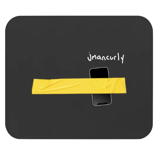 Discover Jmancurly Yellow Tap Phone Mouse Pads
