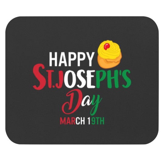 Discover Happy St Joseph's Day Jesus Sfingi Zeppole Christ Mouse Pads