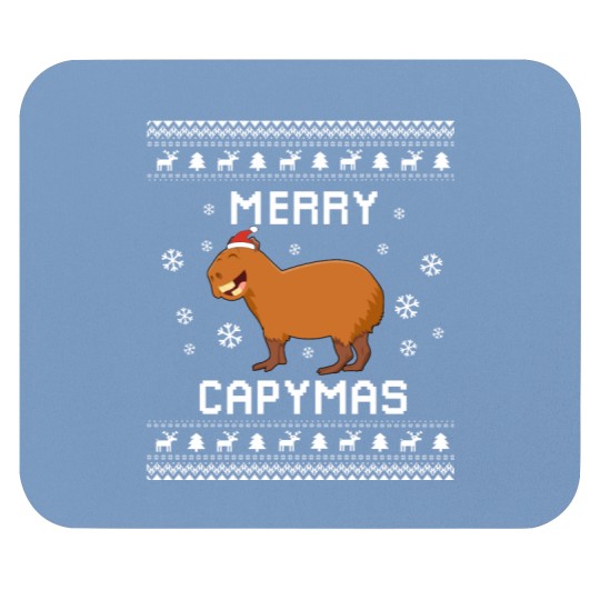Discover Capyba r a Christmas Sweater Capybar a Inu Ugly Xmas Swea Capyba r a Christmas Gift Merry Capymas Mouse Pads