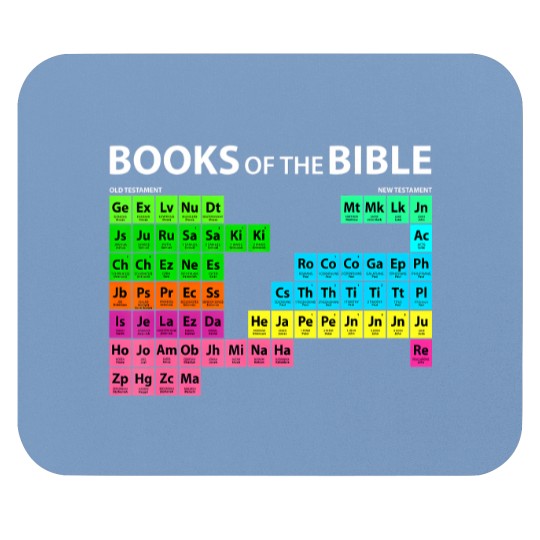 Discover books of bible periodic table seminary pastor appreciation t Mouse Pads