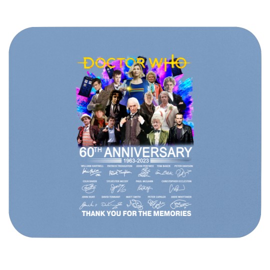 Discover Doctor Who 60th Anniversary 1963 - 2023 Signature Thank You Mouse Pads