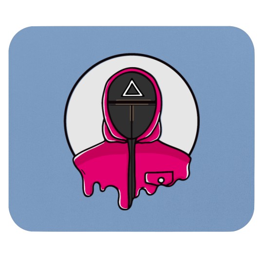Discover Triangle Squid Ga me guard Mouse Pads