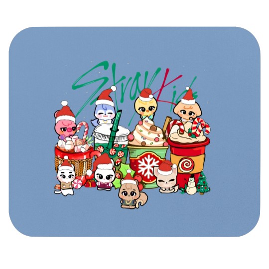 Discover Christmas SKZOO Coffee Mouse Pads, Stray Kids Christmas Mouse Pads