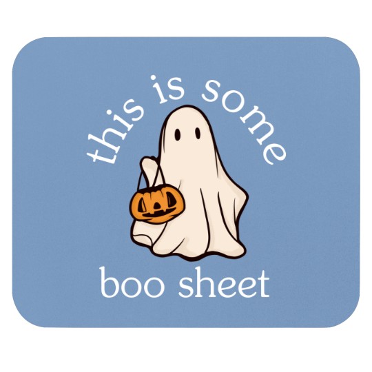 Discover Halloween Floral Boo Ghost Mouse Pads