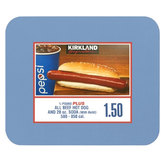 Discover Costco Kirkland Hotdog Glizzy Combo Unisex Mouse Pads