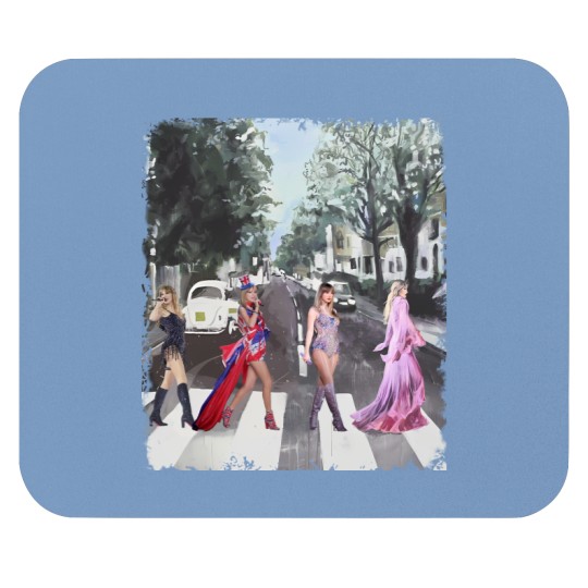 Discover The Girl Abbey Road Walk Mouse Pads, Graphic Western Country Music Mouse Pads