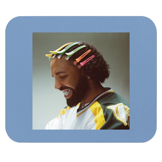 Discover Drake Face Mouse Pad - For All The Dogs Tour Merchandise
