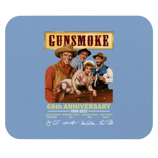 Discover Gunsmoke 68 Years Anniversary 1955-2023 Mouse Pads
