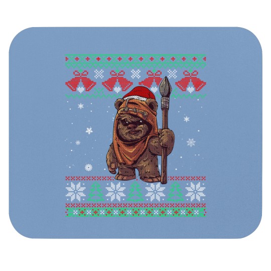 Discover Cute Santa Wicket Ewoks Endor Ugly Sweater Christmas Mouse Pads