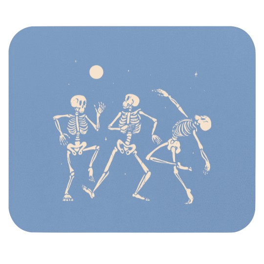 Discover Vibing dancing skeletons Mouse Pads