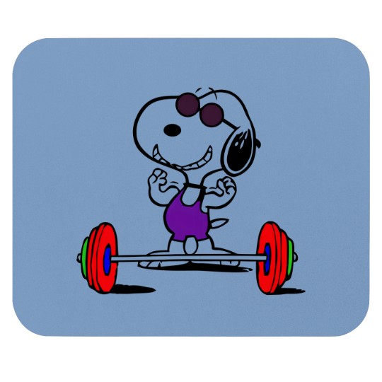 Discover Snoopy Weightlifting Mouse Pads
