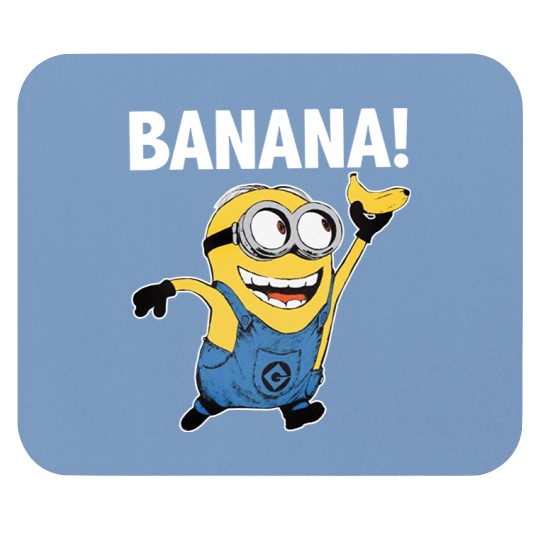 Discover Minions Banana! Blue Mouse Pads, Minions Unisex Mouse Pads