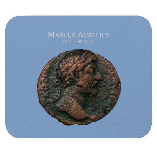Discover Ancient Roman Coin - MARCUS AURELIUS Mouse Pads