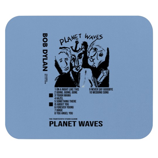 Discover Bob Dylan - Planet Waves Album Poster Mouse Pads