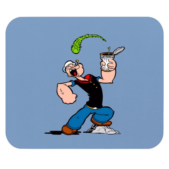Discover Popeye eat spinach Mouse Pads
