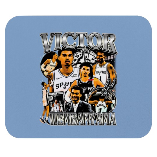 Discover Vintage 90s Graphic Style Victor Wembanyama Mouse Pads