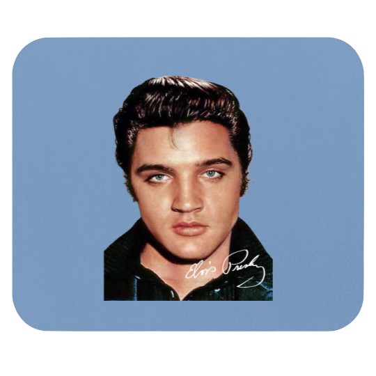 Discover Elvis Presley Signature Mouse Pads Short Sleeve Cotton White Women Men S to 5XL