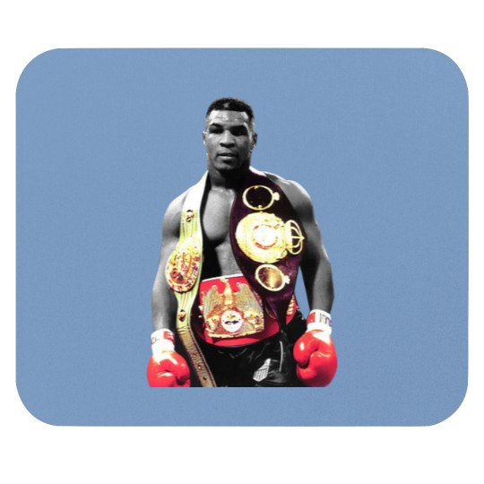 Discover Mike Tyson Boxing Men Mouse Pads Black Cotton Mouse Pads All Sizes S to 5XL