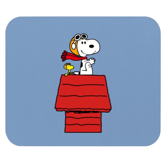 Discover Snoopy Pilot Airplane Mouse Pads