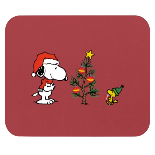Discover Embroidered Snoopy Winter Dog Mouse Pads