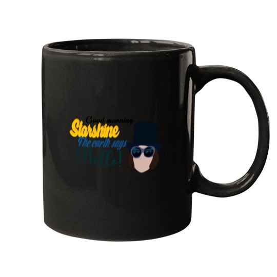 Discover Good morning starshine the earth says hello ! Sticker Mugs