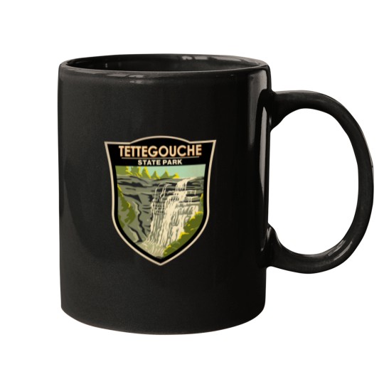 Discover Tettegouche State Park Minnesota Badge Sticker Mugs