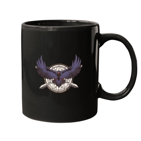 Discover Odins Raven Hugin Munin Viking Valhalla Mugs
